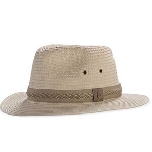 Coolibar UPF 50+ Men's Holden Packable Travel Fedora Sun Protective XL